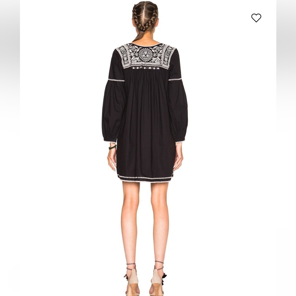Ulla Johnson - Embroidered Dress- Mira in Black - Picture 2 of 8